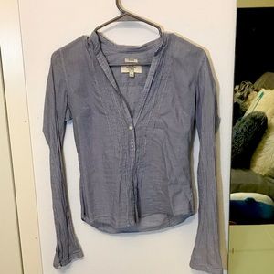 Abercrombie and Fitch semi sheer small button top
